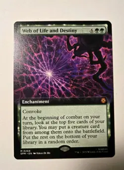 Web of Life and Destiny (Extended Art) MTG Marvel Spider-Man Regular - Image 1