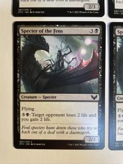 4x Mtg Strixhaven Specter Of The Fens NM/M Magic The Gathering - Image 2