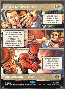 MTG Marvel Spectacular Origin of Spider-Man Borderless (Rare) - Image 1