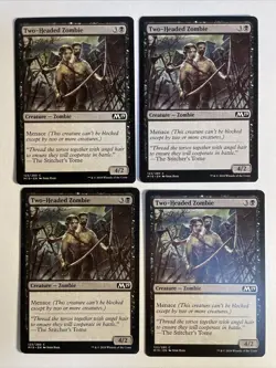 4x Mtg Core Set 2019 M19 Two-Headed Zombie NM Magic The Gathering - Image 1