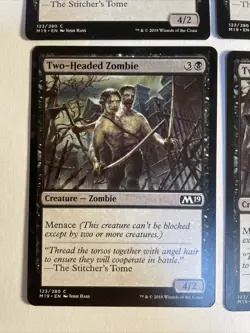 4x Mtg Core Set 2019 M19 Two-Headed Zombie NM Magic The Gathering - Image 2