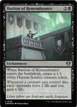 Bastion of Remembrance - FOIL - U Commander Masters 138 - MTG - Image 1