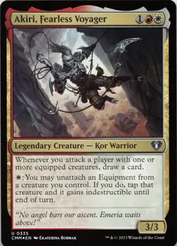 Akiri, Fearless Voyager - FOIL - U Commander Masters 335 - MTG - Image 1