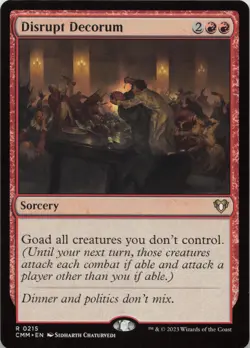 Disrupt Decorum R Commander Masters 215 LP MTG - Image 1