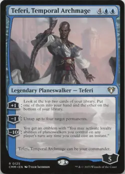 Teferi, Temporal Archmage R Commander Masters 125 NM MTG - Image 1