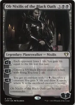 Ob Nixilis of the Black Oath R Commander Masters 176 NM MTG - Image 1