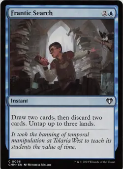 Frantic Search C Commander Masters 96 NM MTG - Image 1