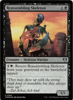 Reassembling Skeleton - FOIL - U Commander Masters 183 - MTG - Image 1