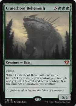 Craterhoof Behemoth M Commander Masters 280 NM MTG - Image 1