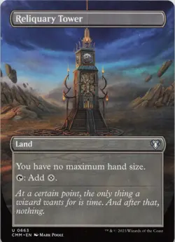 Reliquary Tower (Borderless) U Commander Masters 663 NM MTG - Image 1