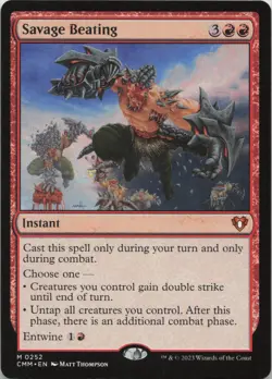 Savage Beating M Commander Masters 252 LP MTG - Image 1