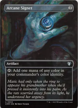 Arcane Signet (Borderless) U Commander Masters 653 NM MTG - Image 1