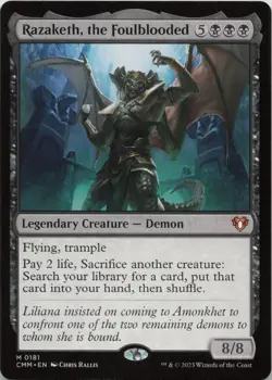 Razaketh, the Foulblooded M Commander Masters 181 NM MTG - Image 1
