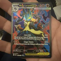 English Mega Lucario ex 160/132 Ultra Rare Full Art Pokemon Mega Evolution NM - Image 1