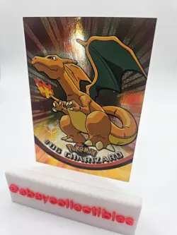 Charizard #6 - Foil - 1999 Topps Pokemon TV Black Logo - Image 2