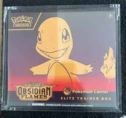 Pokemon Center Exclusive Obsidian Flames ETB Elite Trainer Box In Acrylic Box - Image 2