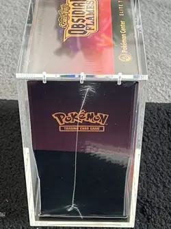 Pokemon Center Exclusive Obsidian Flames ETB Elite Trainer Box In Acrylic Box - Image 5