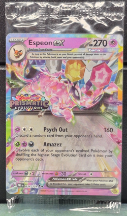 Espeon Ex 034/131 Prismatic Evolutions Stamped Promo Pokemon Surprise Box Sealed - Image 1