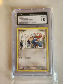 Pokemon Porygon 80/113 EX Delta Species CGC Gem MInt 10 - Image 1