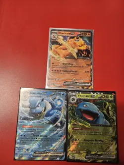 Charizard EX 6/165 & Venusaur EX 3/165 & Blastoise EX 9/165 151 Pokemon TCG NM - Image 1