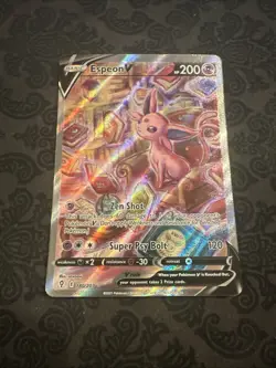 Espeon V 180/203 Evolving Skies Full Art Alternate Art Pokemon Card - Image 1