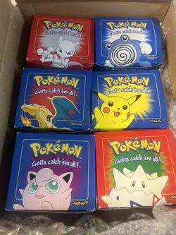 Pokemon 23k Burger King Gold Plated Trading Card Set Blue Box Lot Of 6 - Image 1