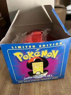 Pokemon 23k Burger King Gold Plated Trading Card Set Blue Box Lot Of 6 - Image 3
