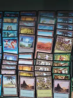 107 Mirage. MTG Cards Only Lot Old Vintage.SEPMIR1 Many Basic Lands. A Booklet - Image 5