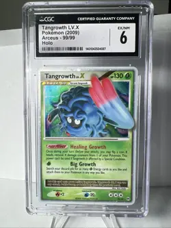 Pokemon TCG Tangrowth LV.X Arceus Holo Rare Card 99/99 CGC 6 - Image 1