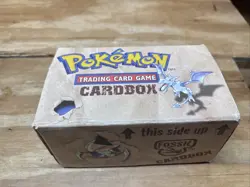1999 Vintage Pokemon Card Fossil Cardbox Card Box Wizards Of The Coast (Empty) - Image 1