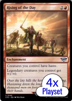 MTG 4x Rising of the Day (145) | NM | Lord of the Rings (LTR) - Image 1