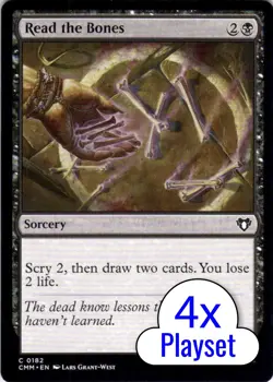 MTG 4x Read the Bones (182) | NM | Commander Masters (CMM) - Image 1