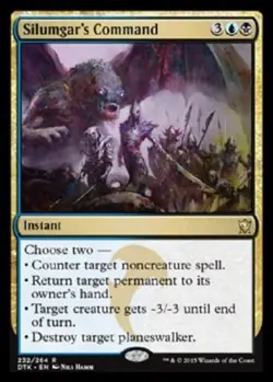 Silumgar's Command FOIL Dragons of Tarkir MtG NM - Image 1