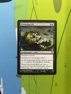 Glistening Oil MTG New Phyrexia Magic The Gathering TCG 2011 - Image 1