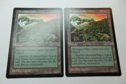 MTG Mountain Valley x2- -Mirage-Lightly Played - Image 1