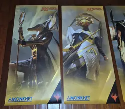 Magic the Gathering Amonkhet Complete Set Of 5 Banners 36"x16" Promo Posters - Image 3