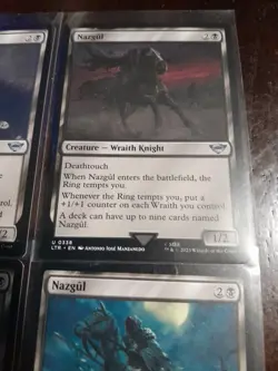 MTG: Nazgul (Tales Of Middle Earth)(Uncommon) x 5 (100 x 2, 338, 334, 339) - Image 5