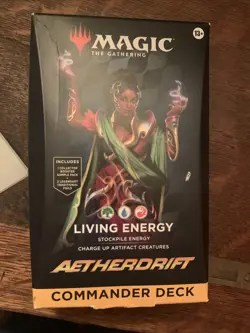 2025 Magic The Gathering Aetherdrift Commander Deck Living Energy Nip - Image 1