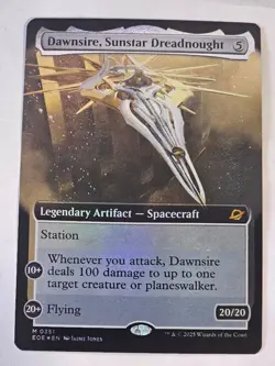MTG -Dawnsire, Sunstar Dreadnought FOIL Extended Art - Edge of Eternities - Image 1