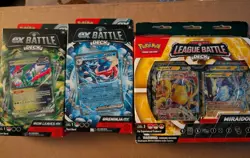 Pokemon Miraidon ex V League Battle Decks Iron Leaves Greninja 3 Set - Image 1