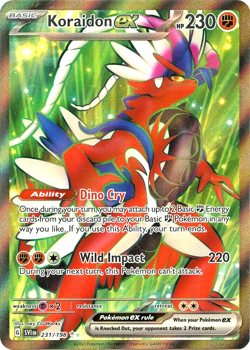 Pokemon TCG Koraidon EX 231/198 Scarlet and Violet Base Full Art Ultra Rare Holo - Image 1