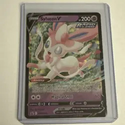 Sylveon V SWSH202 Black Star Promos Ultra Rare Holo Eeveelution Pokemon 2022 - Image 1