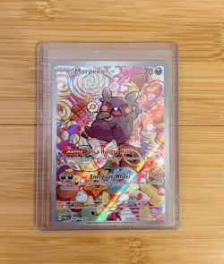 Pokemon TCG Morpeko 206/182 Paradox Rift Illustration Rare - Image 1
