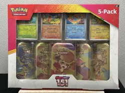 Pokemon TCG: Scarlet & Violet 151 Mini Tin 5 Pack - Image 1