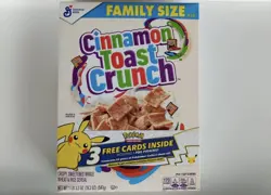 Cinnamon Toast Crunch Cereal - Pokemon 25th Anniversary Pikachu Foil Sealed - Image 1