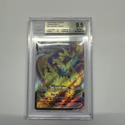 BGS 9.5 Gem Mint Pokemon 2023 Zeraora Vmax R Crown Zenith - Image 1