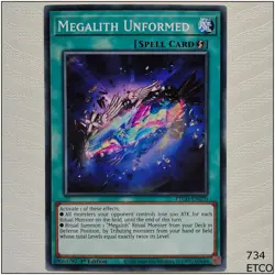 Megalith Unformed - ETCO-EN070 - Common 1st Edition Yugioh - Image 1