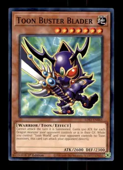Toon Buster Blader - LDS1-EN065 - Common - 1st Edition - Yugioh - Image 1