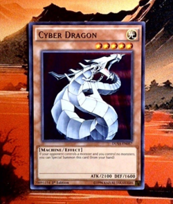 YuGiOh! Cyber Dragon DUSA-EN057 1st Edition LP UR - Image 1