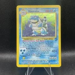 (NM) Blastoise 002/130 Base Set 2 Holo Rare Vintage Pokemon Card - Image 1